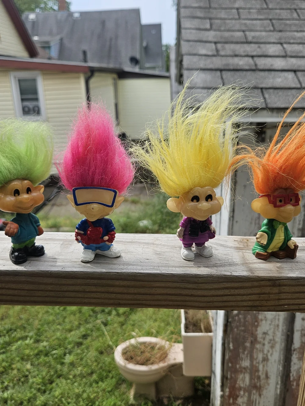 Vintage 1993 Burger King Kids Club Glow-in-the-Dark Troll Toys